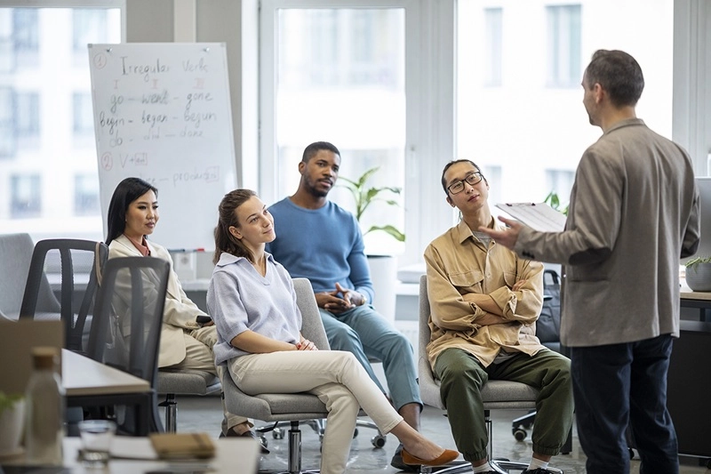 image of an educational seminar (for an insurance agency & company)